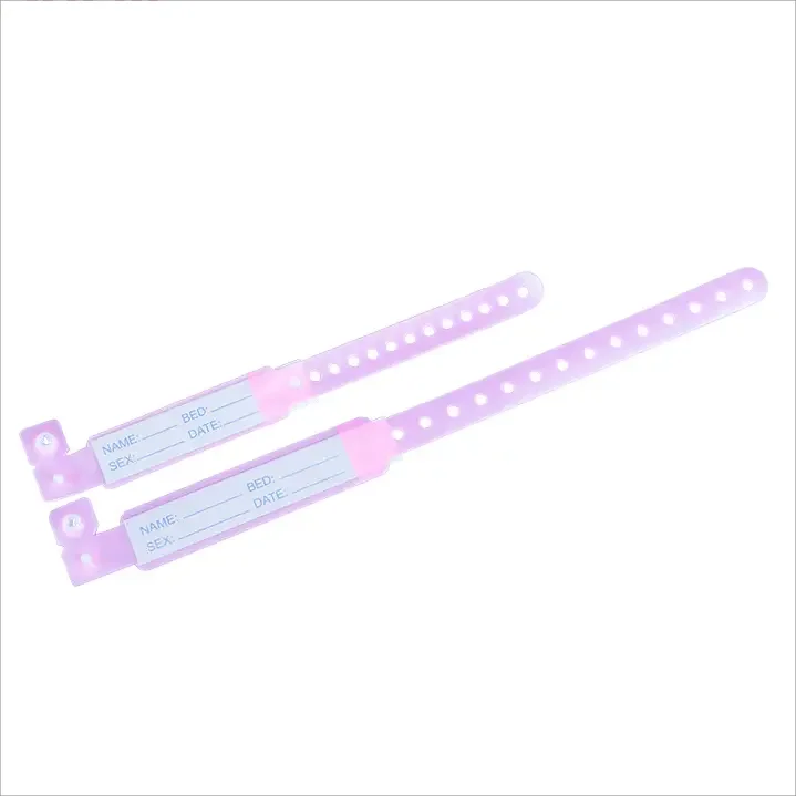 Adult Child  Infant Insert Card Write-on  Elastic Wristband Custom