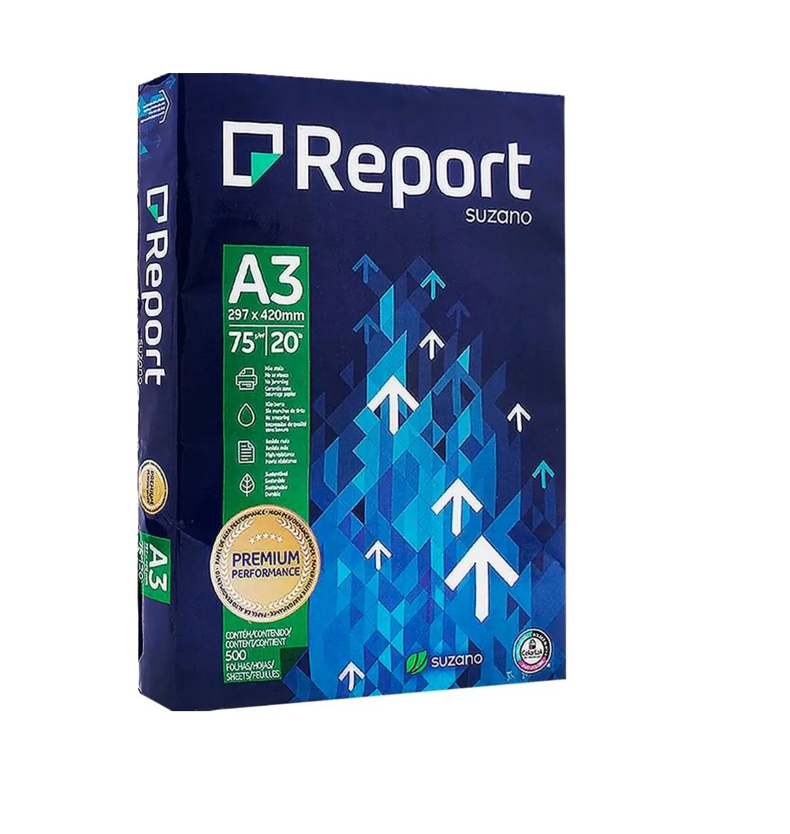 Factory Sale Report A3 75g/m Paper 75gsm 80gsm 500 Sheets Smooth High Brightness White A3 Office Paper