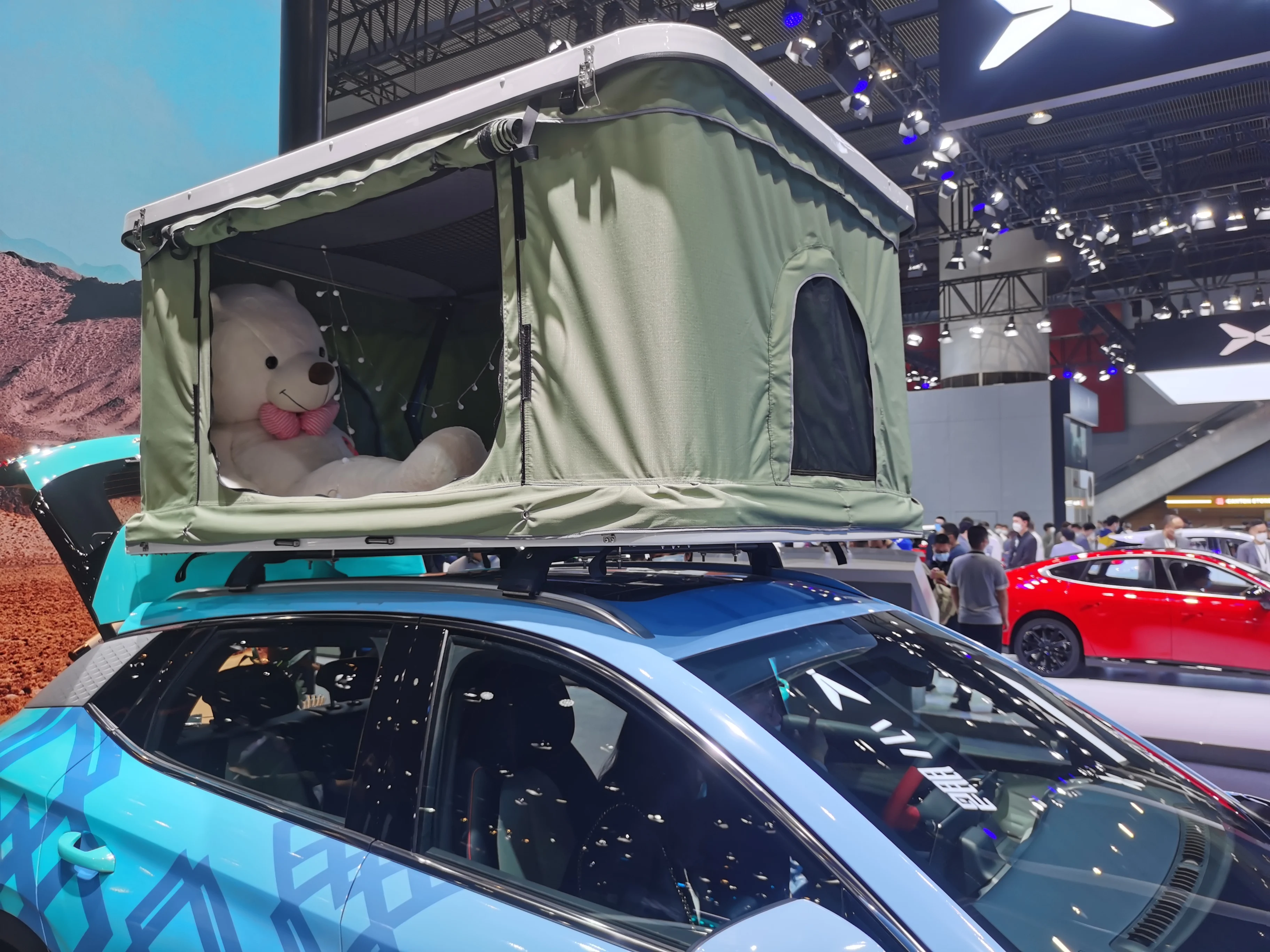 Хит продаж навес на крышу автомобиля палатка для кемпинга водонепроницаемая накидка с