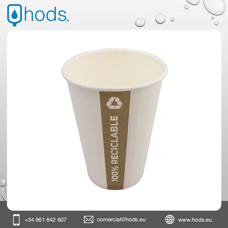 Wholesale Supplier of Recyclable Paper Cups 210 ml With Popietilen Inner for Hot and Cold Water Serving