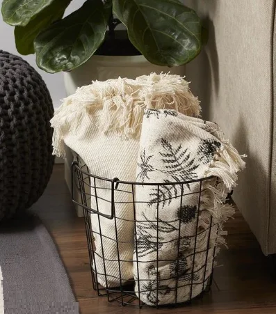 Customized Handmade Wire Metal Basket Storage Wire Mesh Basket Washroom Laundry Multipurpose Usage