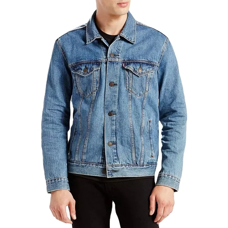 100% Cotton Good Quality Men Denim Jeans Jacket Custom Design New arrival 2022 Fashionable Cotton Denim Jacket for Mens