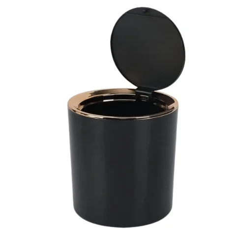 Metal Stainless Steel Dustbin Cylindrical Shape Modern Design Bin Handmade Dustbin For Home Indoor And Outdoor Use