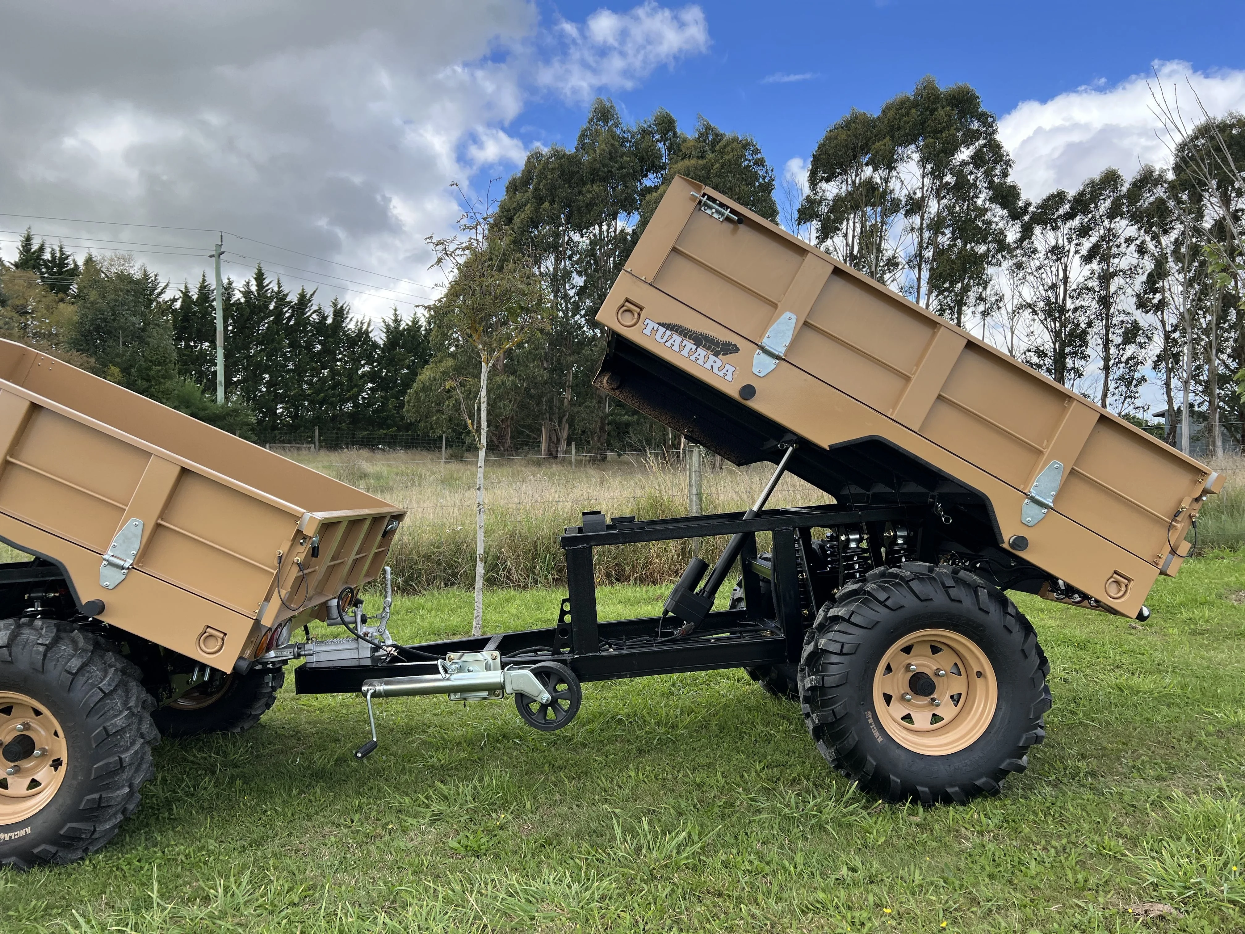 Farming Vehicles Garden 4x4 Quad Fram Trailer Atv Quad With Dual Shock Absorbers