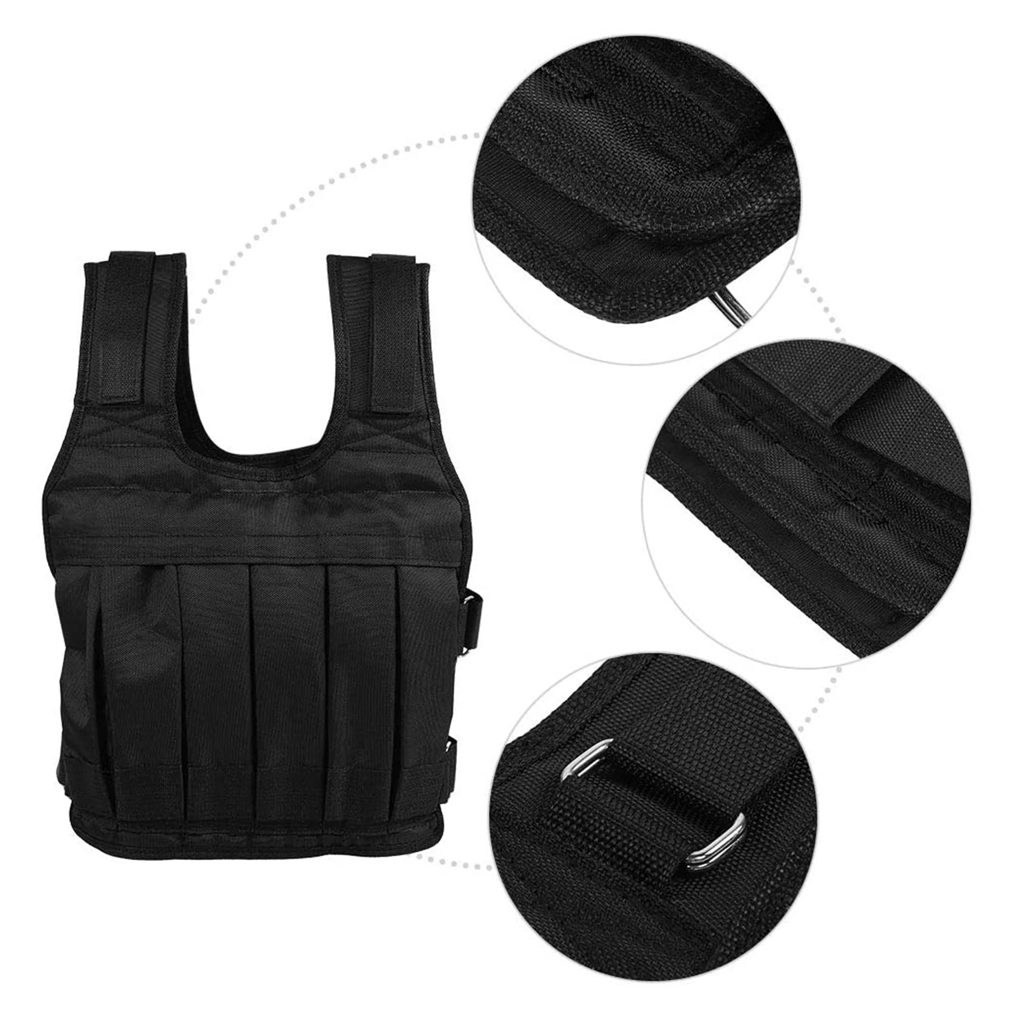Pro Weighted Vest 8-20 kg Gym Running Fitness Training Weight Loss Jacket