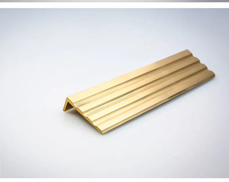 Customized Decorative Ceramic Metal Bullnose Corner Curved Wall Round Edge Brass Tile Trim FOR APARTMENT