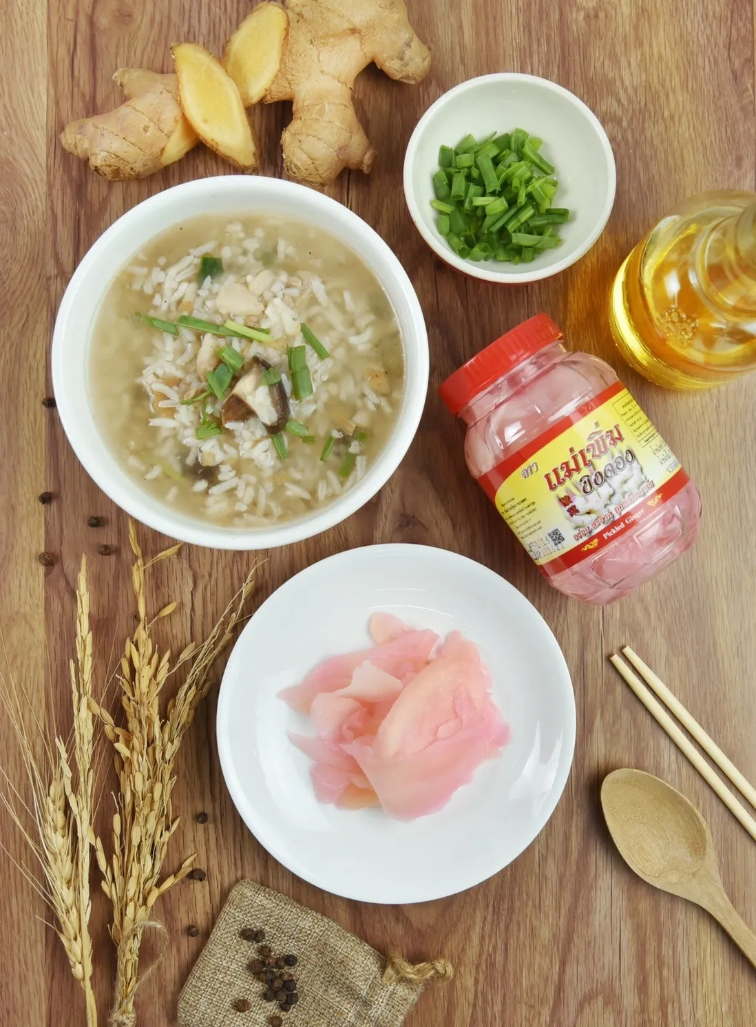 Pickled Ginger by Mae Phoem Brand Healthy Preserved Vegetables