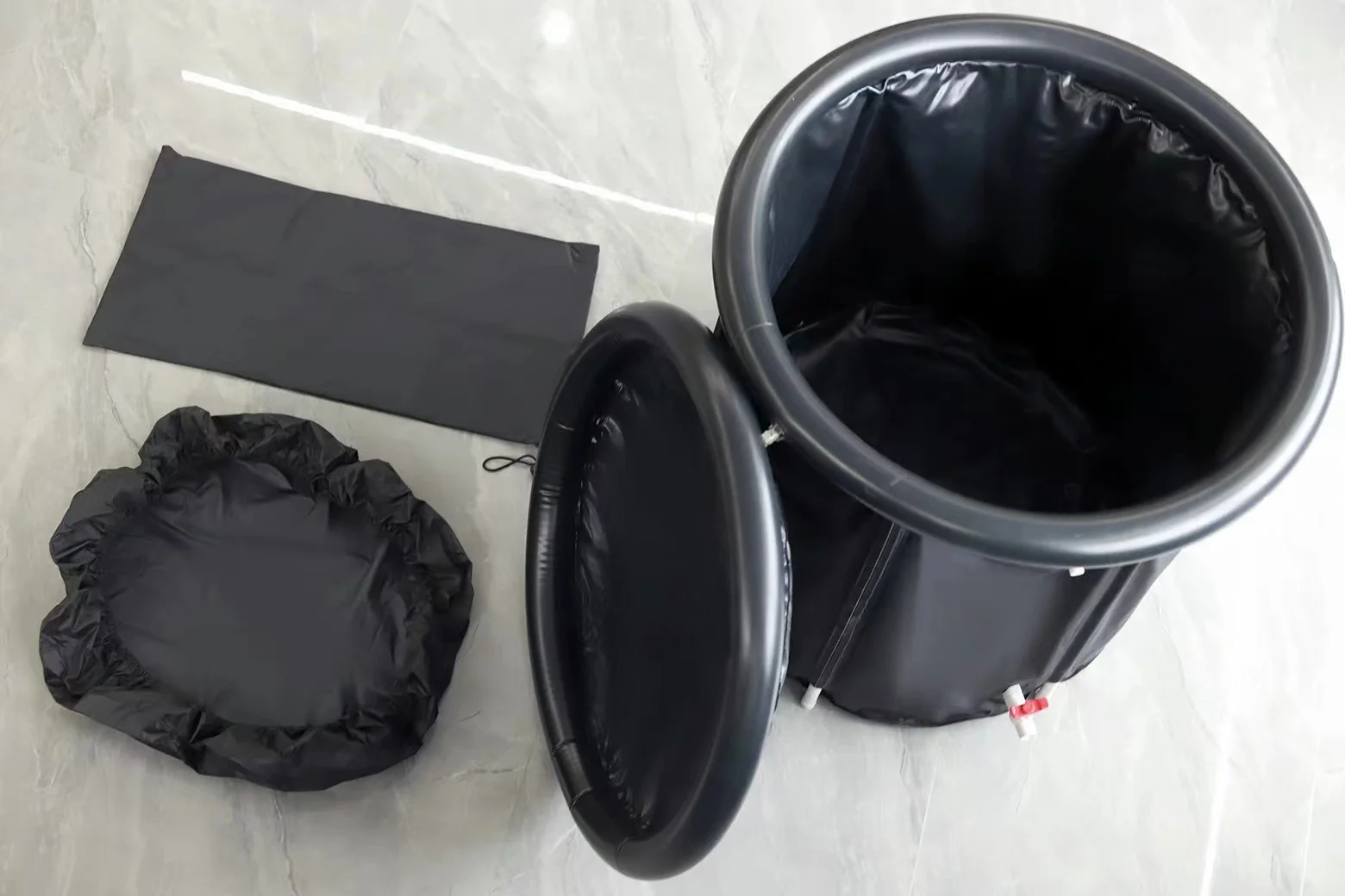 Customized 5 Star glass fiber Square ice bath tub drop stitch inflatable tubes for athletes