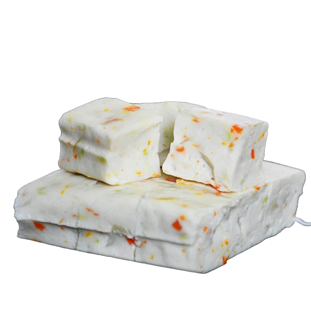 HACCP Ready to cook food Healthy snack Vegetable Surimi based Frozen SURIMI TOFU Vacuum pack 200g Vietnam factory Ramen topping