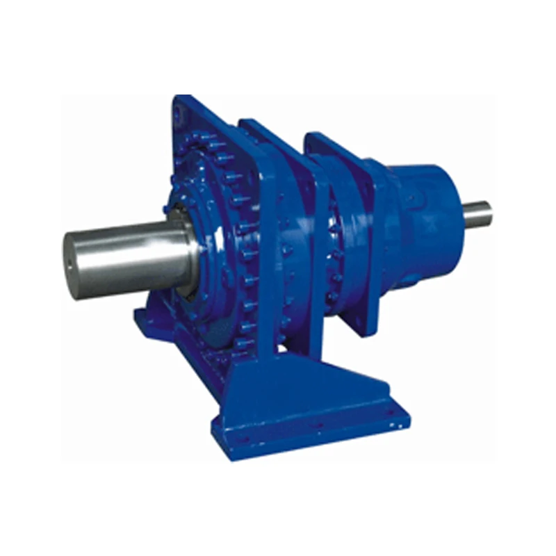Industrial heavy-duty planetary gearbox gear speed reducer foot-mounted  vertical-mounting right-angle type small volume
