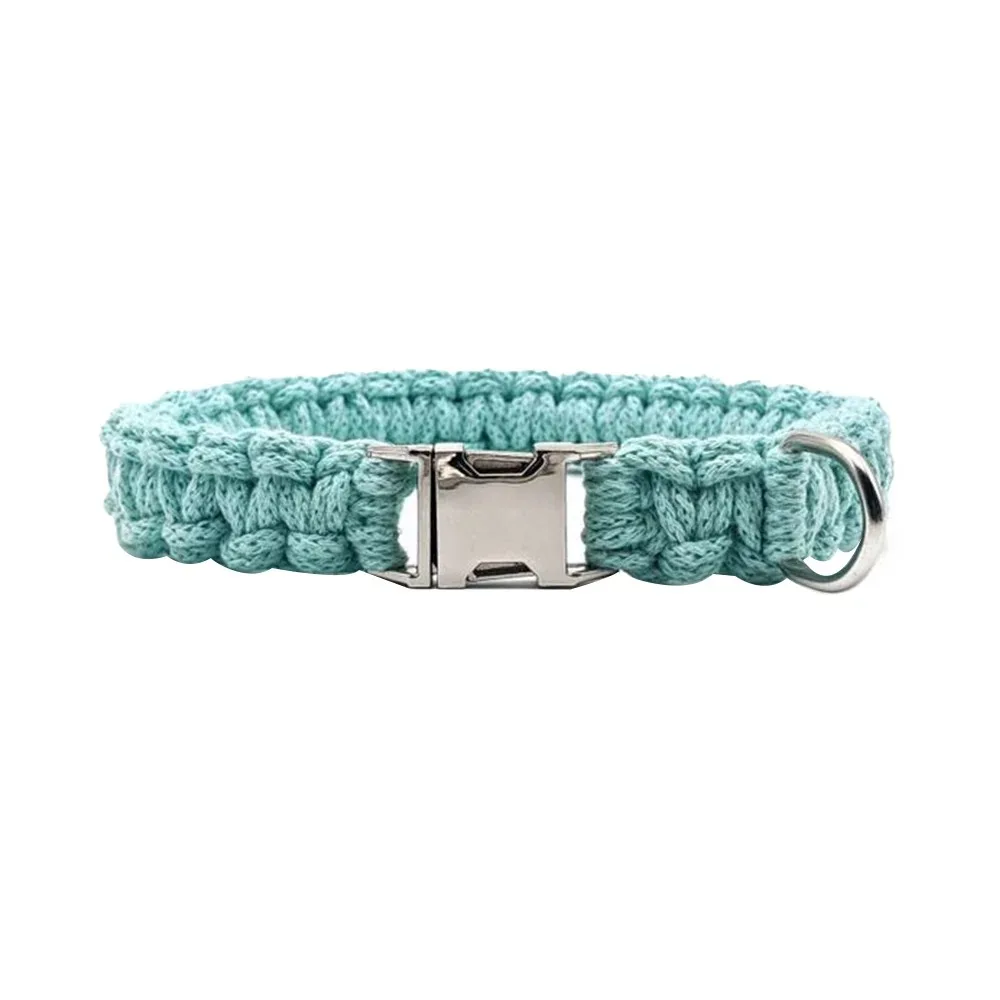 Handmade Colorful  Macrame Boho Collar for Pet Macrame Dog Collar Pet Accessories for Small Dogs