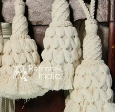 Manufacturer of Cotton Tieback in customized size By Refratex India Made in India