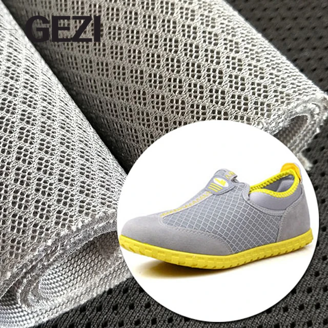 elastic stretch stiff 3d mattress plaid sheer spandex 100% nylon polyester knitted knit diamond foam spandex mesh net fabric