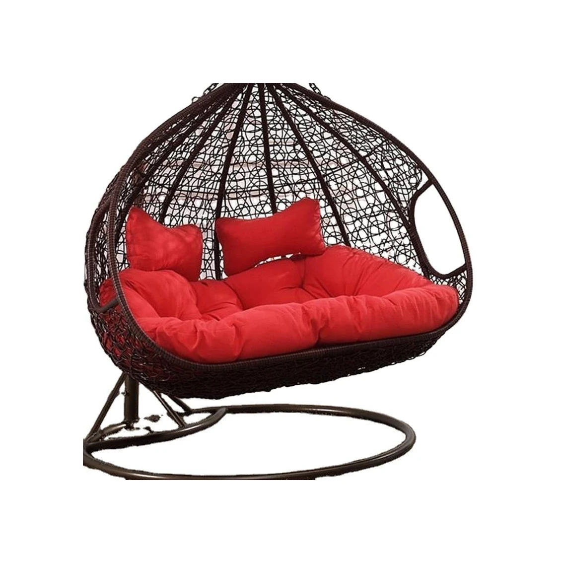 Factory Supply Buy 4 Get 1 Free Original Patio Rattan /Wicker Furniture Egg Shape Swing Chair