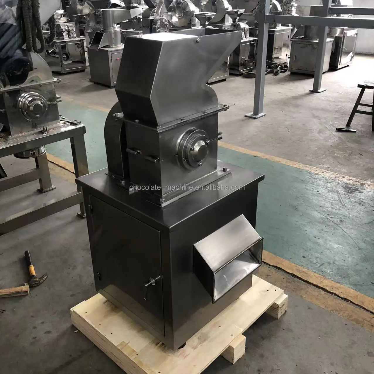 Cocoa bean roast machine make cocoa butter and powder