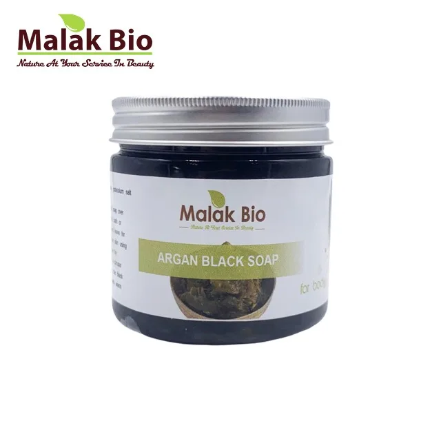 Black Soap (Beldi Soap) Natural by Malak Bio 100 % natural Moroccan Black Soap Body Scrub Pure Natural Purifying Cleansing
