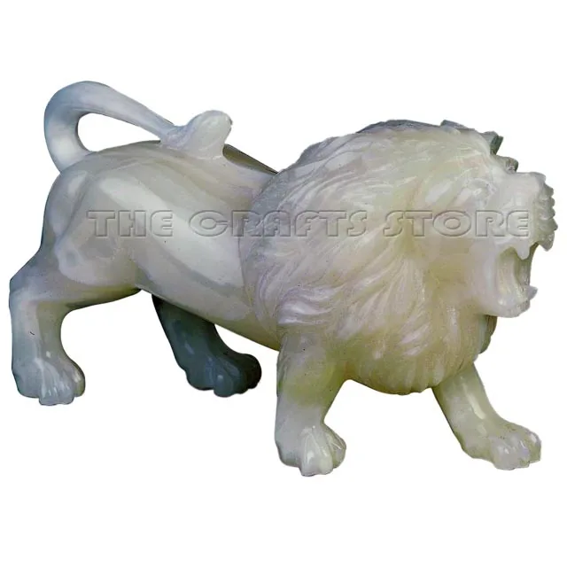 Hot Sale Wholesale Natural Stone Carving Lion Sculpture Animal  Figurine Statue Craft Gift Decoration High Good Quality