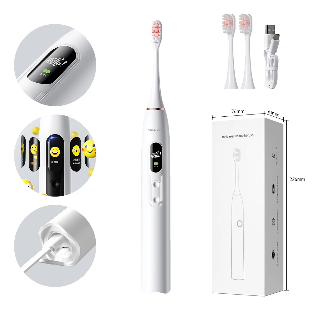 Smart Eco Friendly Wireless Electric Toothbrush Electric Toothbrush Vibrator oscillating rotating electric toothbrush