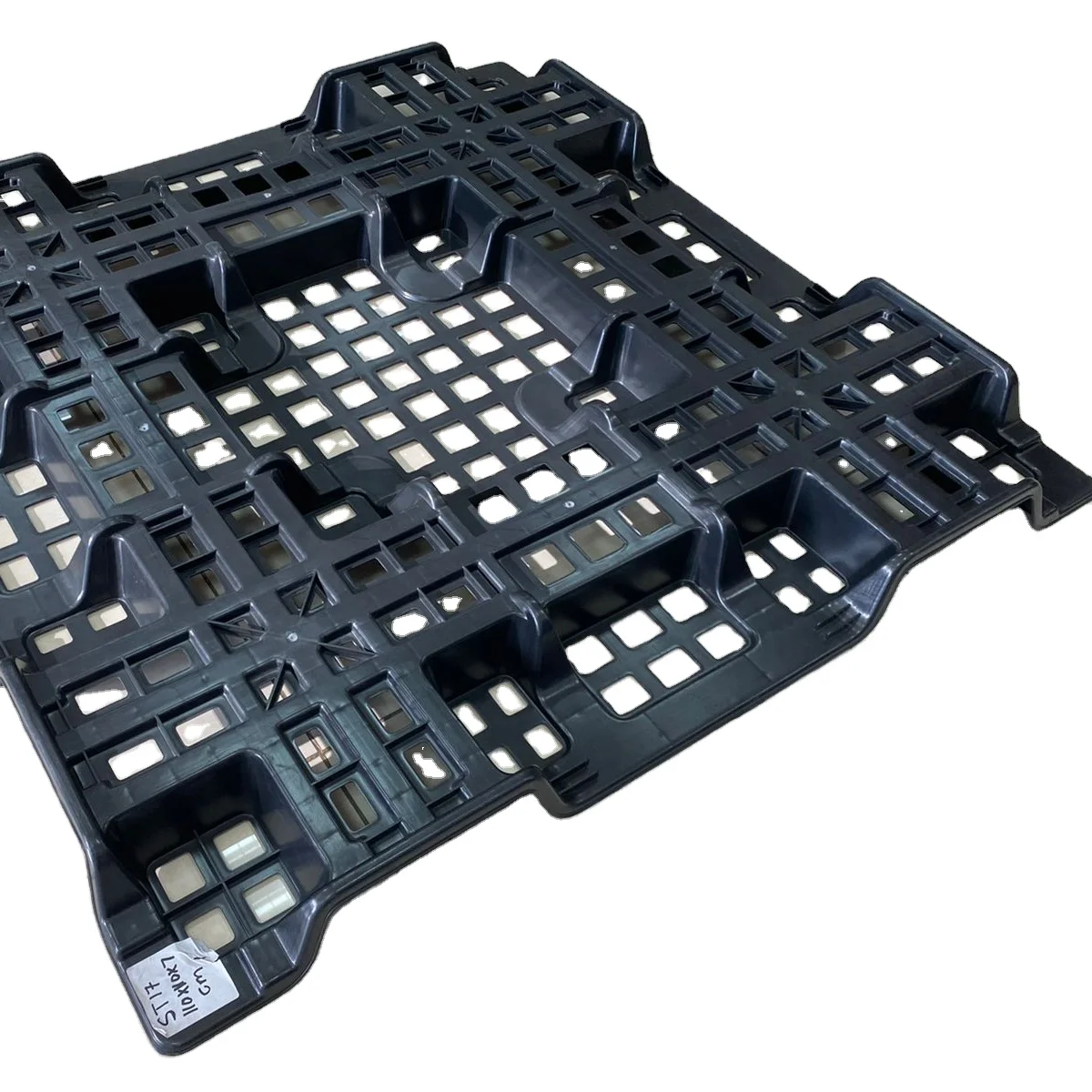 Высококачественные ультрафиолетовые пластиковые поддоны высокой st-17 степени высокого качества для большой сумки две стойки штабелирование iso 9001:2015 сертифицированных продуктов