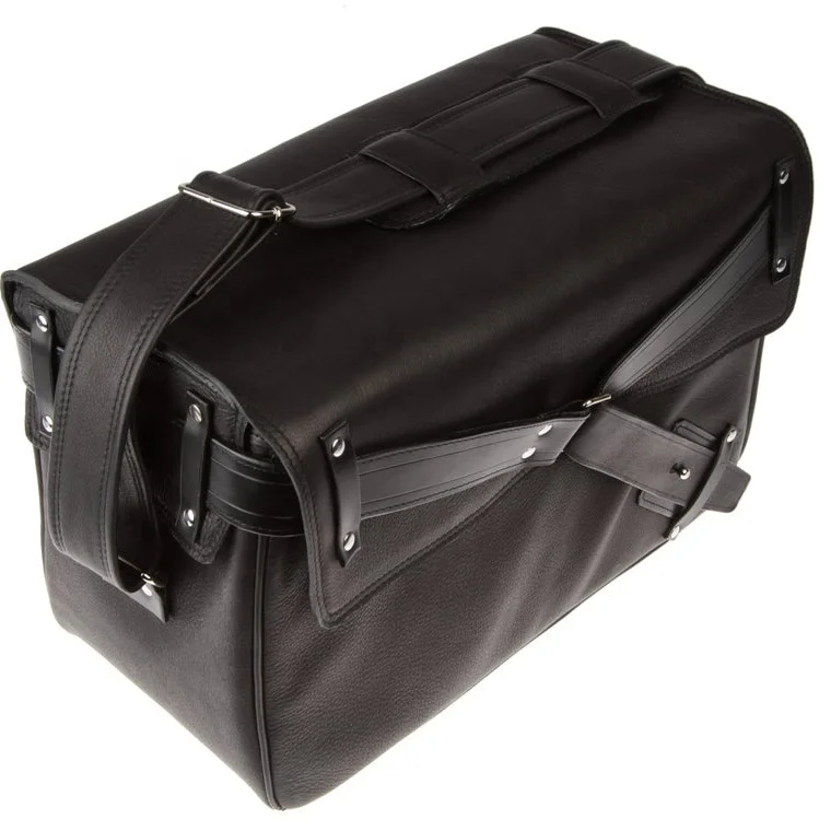 Shockproof High Quality Premium Leather Black Photography Camera Case Classic Camera Bag With Strap Closure Eye To Carry