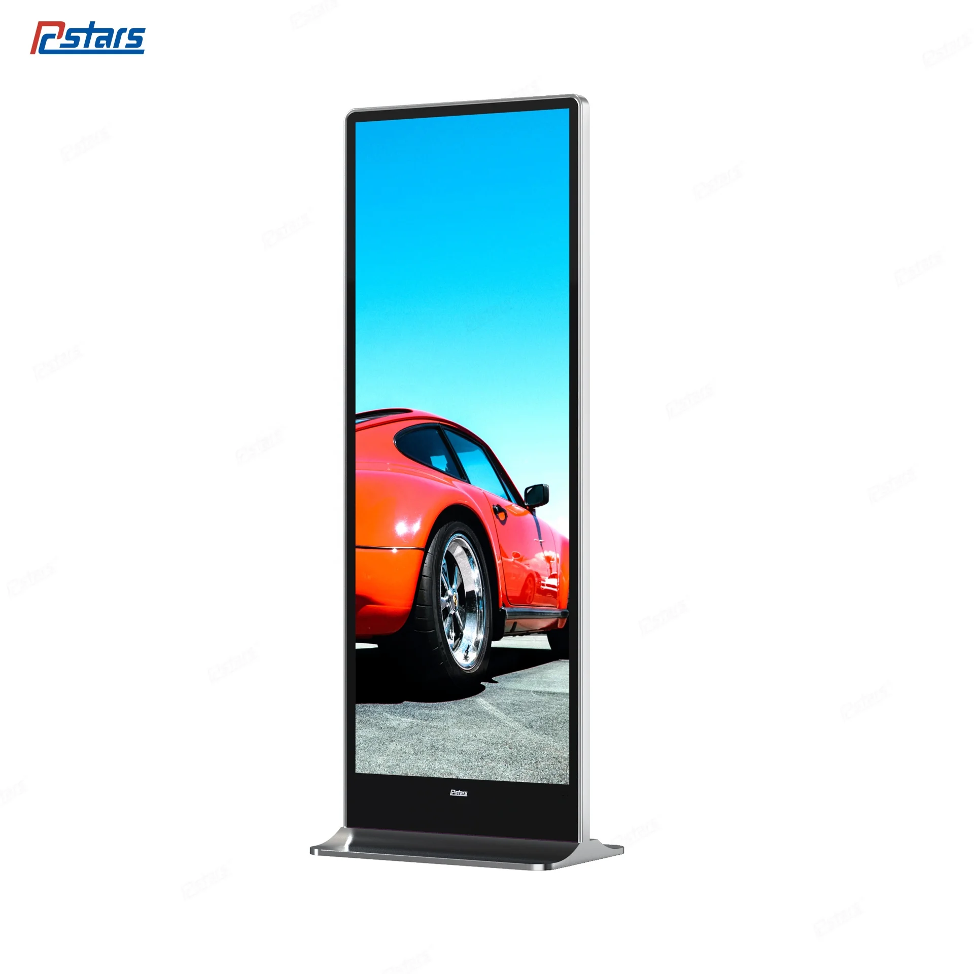 69.3 inch Indoor Ultra-thin LCD Stretched Screen Bar Display Advertising Totem with Floor Stand