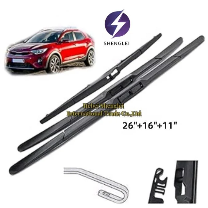 Factory Wholesale Universal Wiper Hybrid Car Rubber Strip Windscreen Windshield Wiper Blades