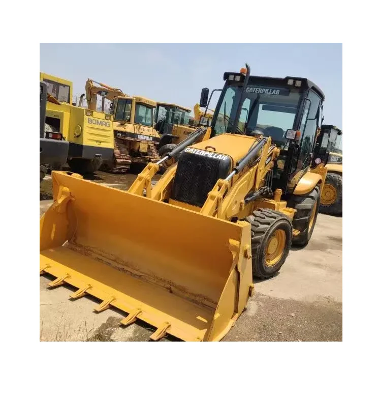 Used Backhoe Loader 4x4 Wheel 20 Ton Backhoe Loader 3cx 4cx Cat Backhoe Excavator Loader