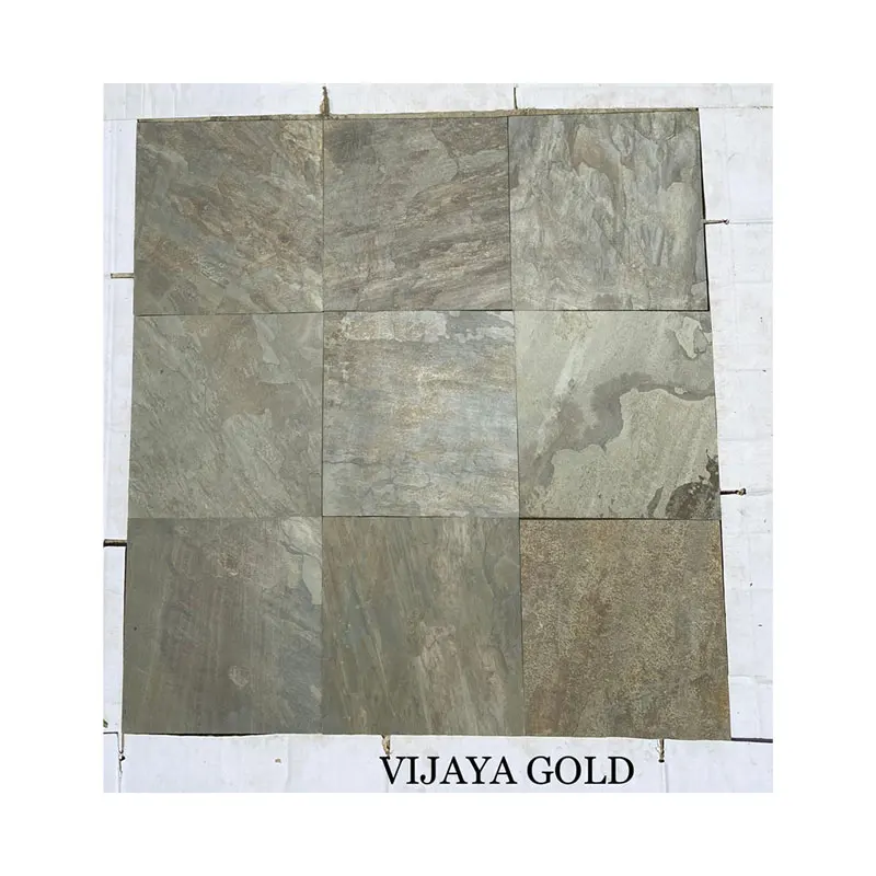 New Design Home Decorative Vijaya Gold Slate Tiles for Wall And Flooring