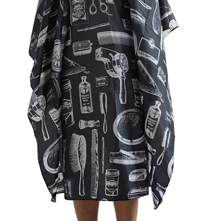 Hair Cutting Barber Capes Salon Style Printed Capes Waterproof Cloth Salon Barber Cape With Custom Logo