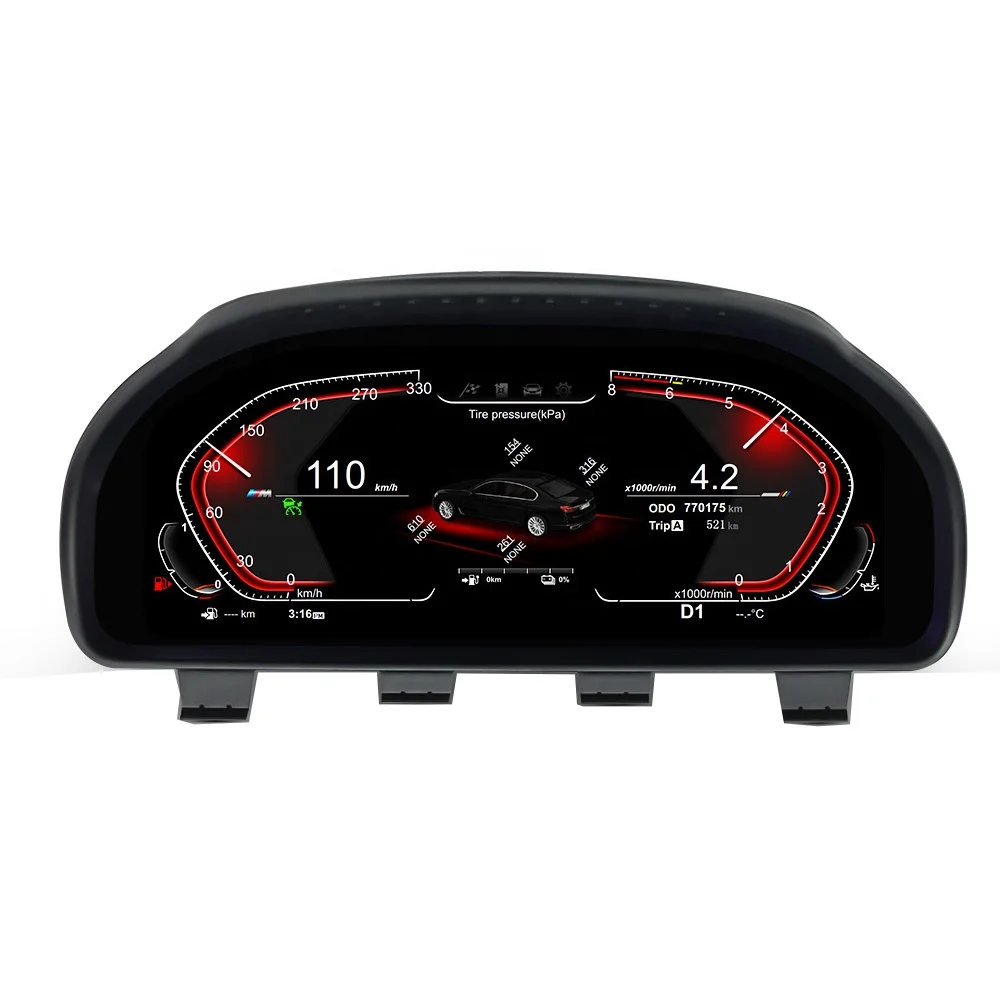 Ruiso Car Digital Instrument For BMW 6 7 Series F06 F12 F01 F02 LCD Digital Dashboard monitor Panel Virtual Cockpit Speed Meter