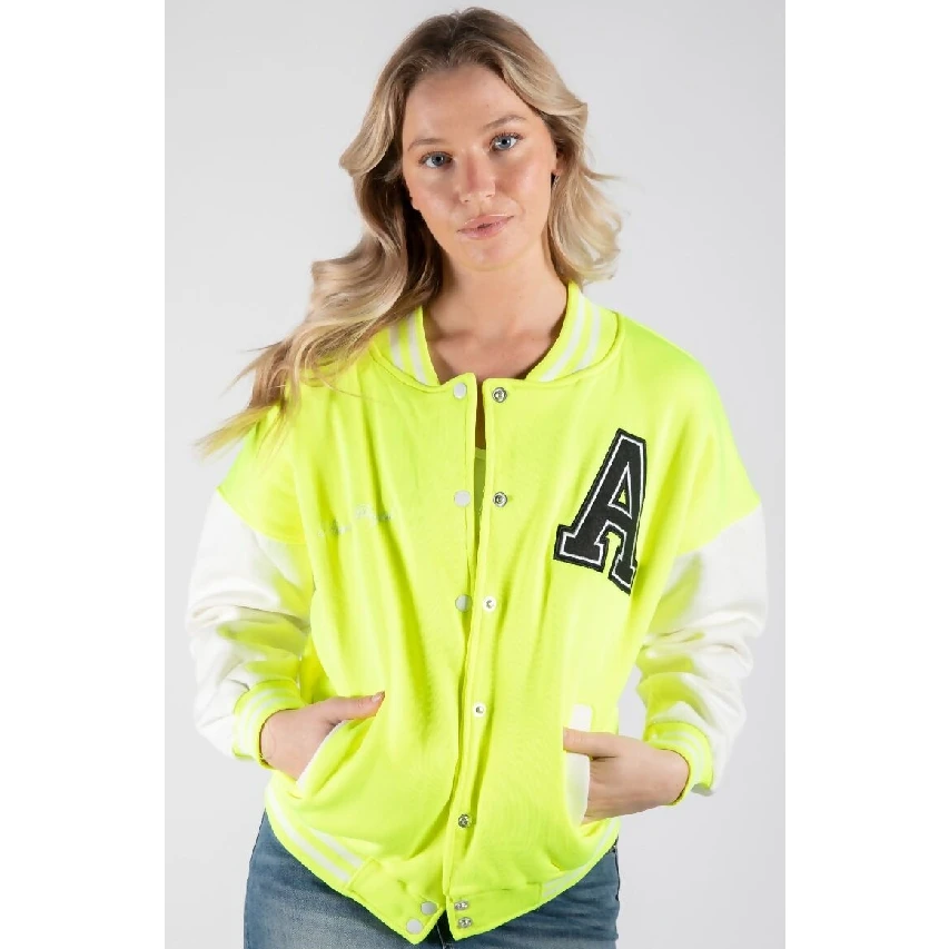 Custom Logo OEM Design Lightweight Women Varsity Jacket For Sale Winter Warm Long Sleeve Women Varsity Jacket