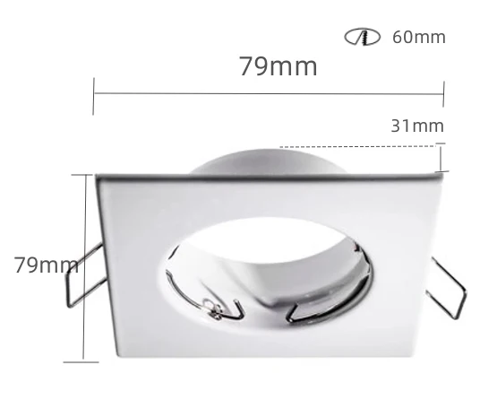 Wholesale Cheap Price Recessed Downlight Mr16 GU10 led Module Housing Ceiling Lighting Fixture frame for home office hotel hall