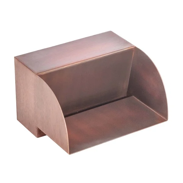 Rectangular Water Fountain Spout Scupper Custom Bronze Water Scupper Copper Metal Wall Mount Gardening Scupper