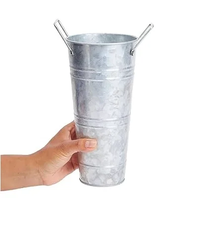 Уличный цветочный горшок из оцинкованной стали