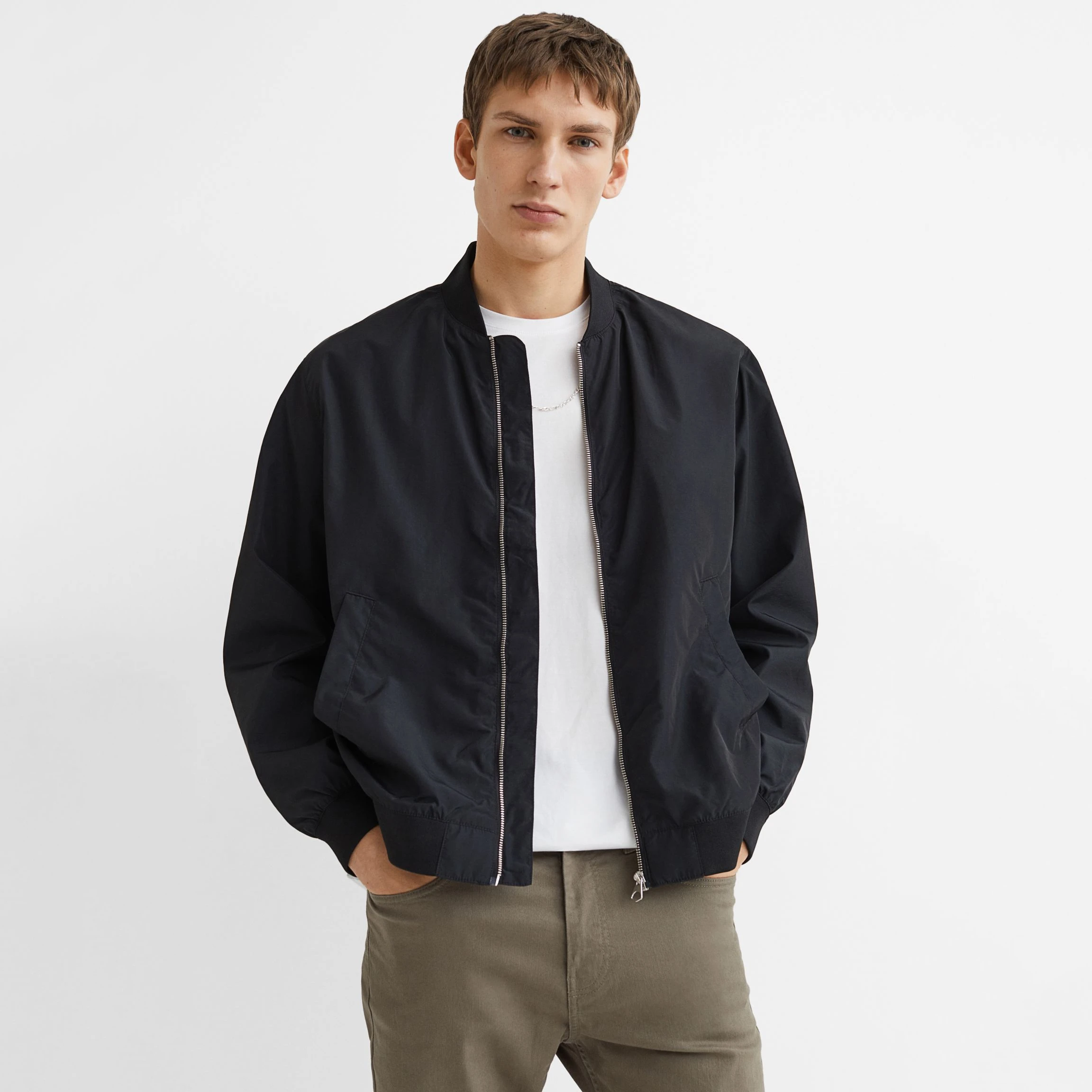 High Quality Custom Print Embroidered Bomber Jackets Breathable Men Windproof Jacket Oversized Bomber Jacket OEM Serviced Design