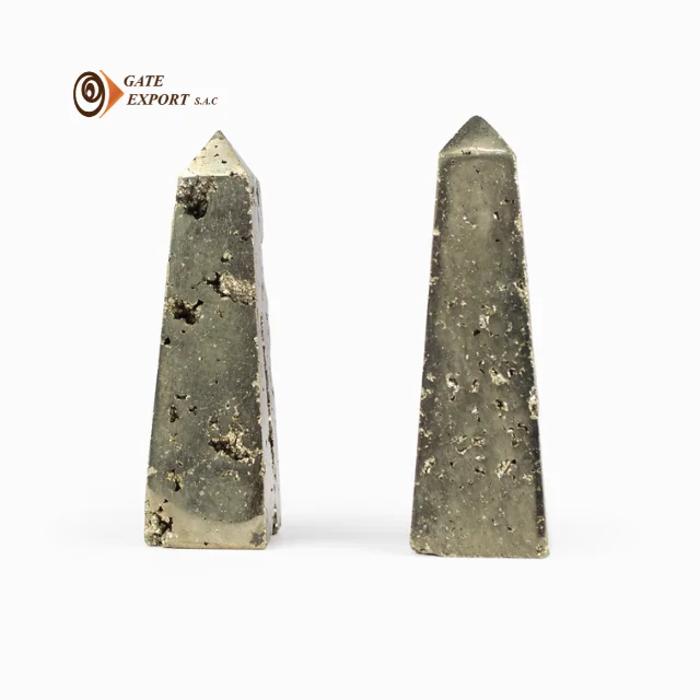 BEST PERUVIAN PYRITE OBELISK /  CARVED ART  / CEREMONY  / HOME DECOR / DECORATIVE / GOOD ENERGY / GIFT / STYLE