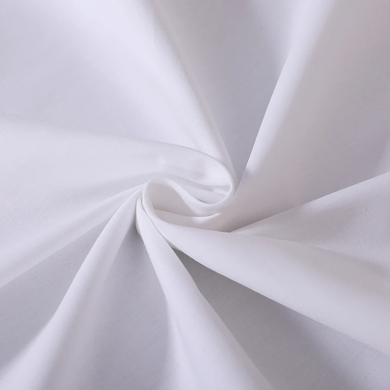 300 Thread Count 100% Cotton White Percale Fabric For 5 Star Hotel Bedding