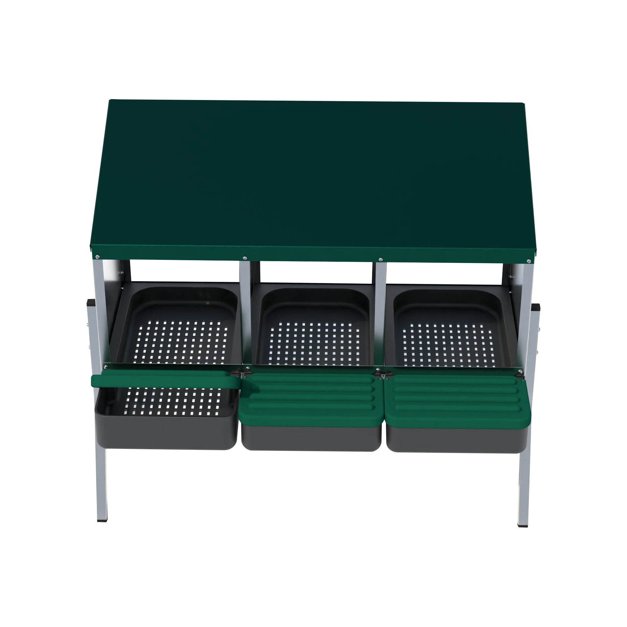 Spacious and Sturdy Metal Coop for Hens: Des Champs MG03-L