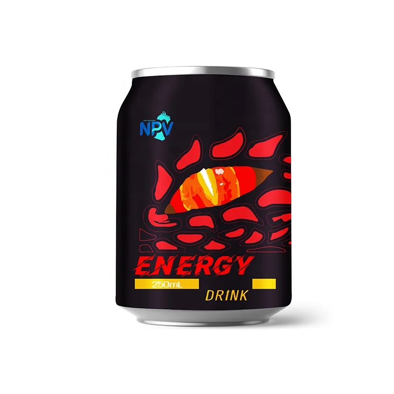 Vietnam Wholesale OEM/ODM Company Custom Label Energy Drink Low MOQ Energy Drinks 250ml Can HALAL ISO Certification