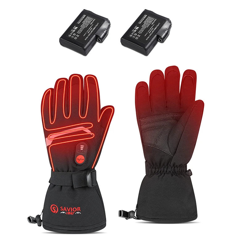 Custom Sports Outdoor Savior Verwarmde Handschoenen UAB Rechargeable Electrical Heater Electric Heated Gloves With Battery
