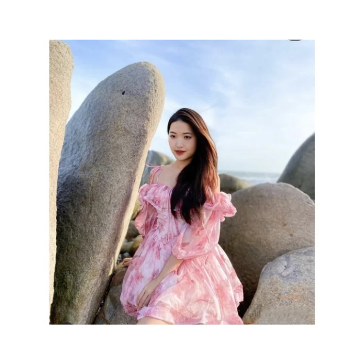 Casual Dresses High Quality Sustainable For Women Clothing Luxury Design Custom Size From Vietnam Manufacturer