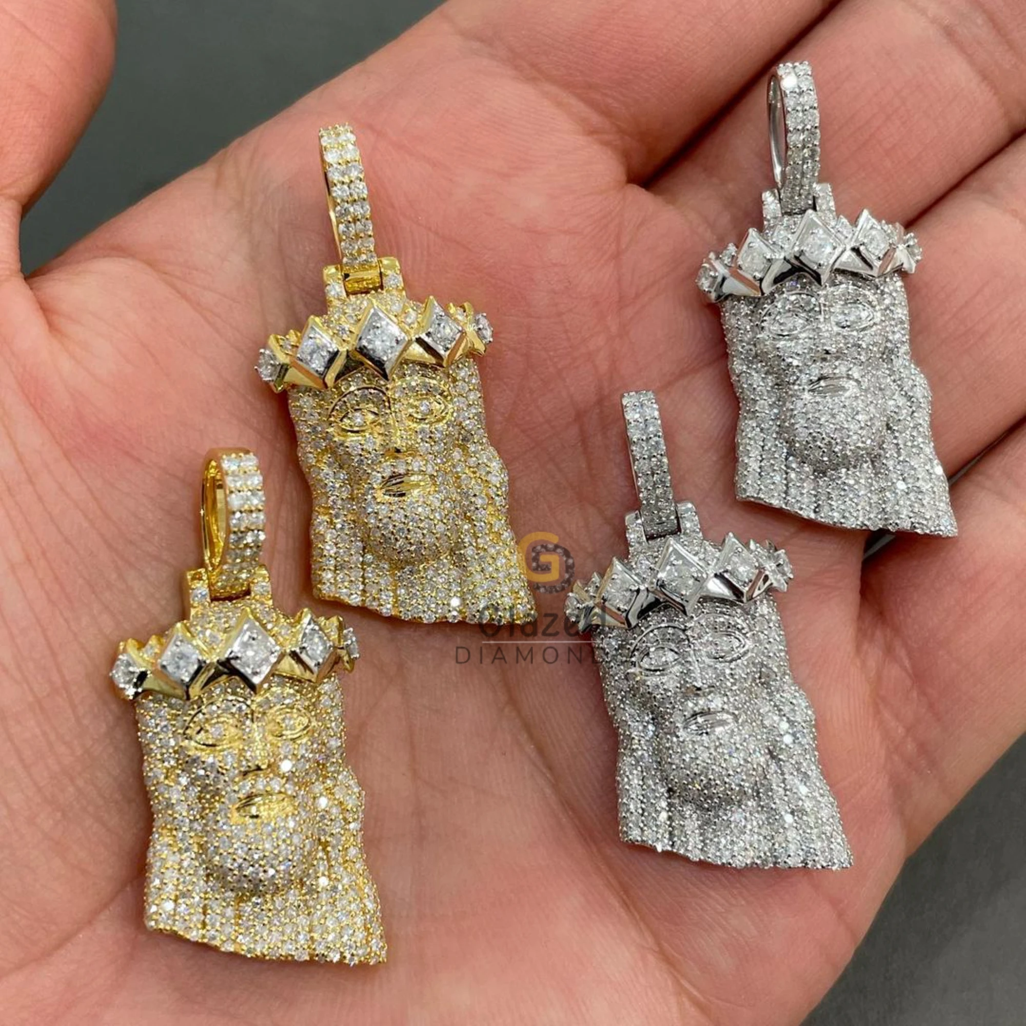 Adorn Yourself With Our 925 Sterling Silver Hip Hop Pendant Featuring Exquisite Lab Grown Diamonds That Exude Elegance