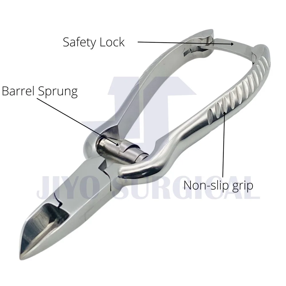 Best Selling Manicure Nail Nipper For Thick Ingrown Toenails Nail Cutter Nipper Clipper Plier With Grooved Textured Handle