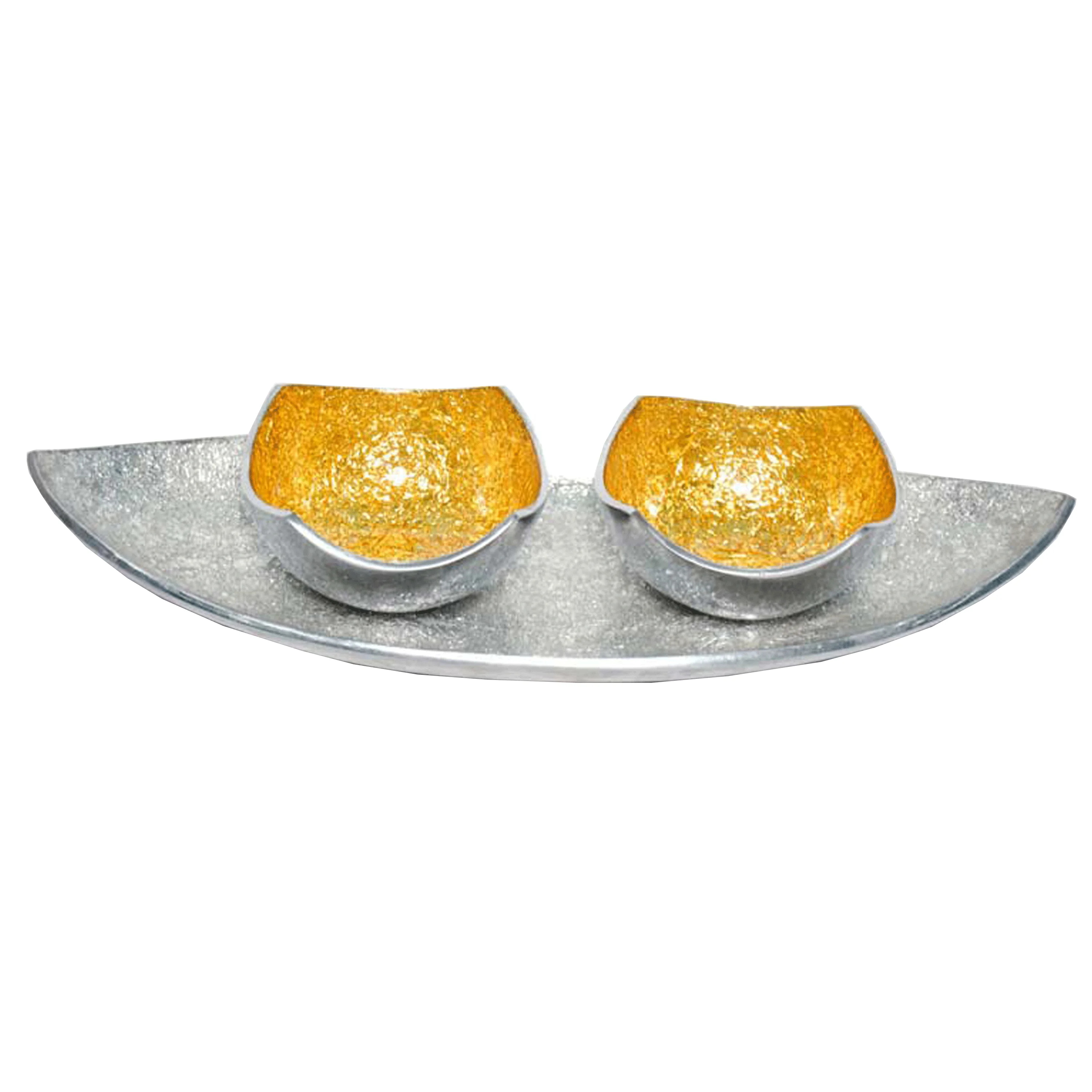 Silver Shiny Nickle Handmade Custom MAde Design Decorative Fancy Fruits Bowl For Dining Table Used High quality