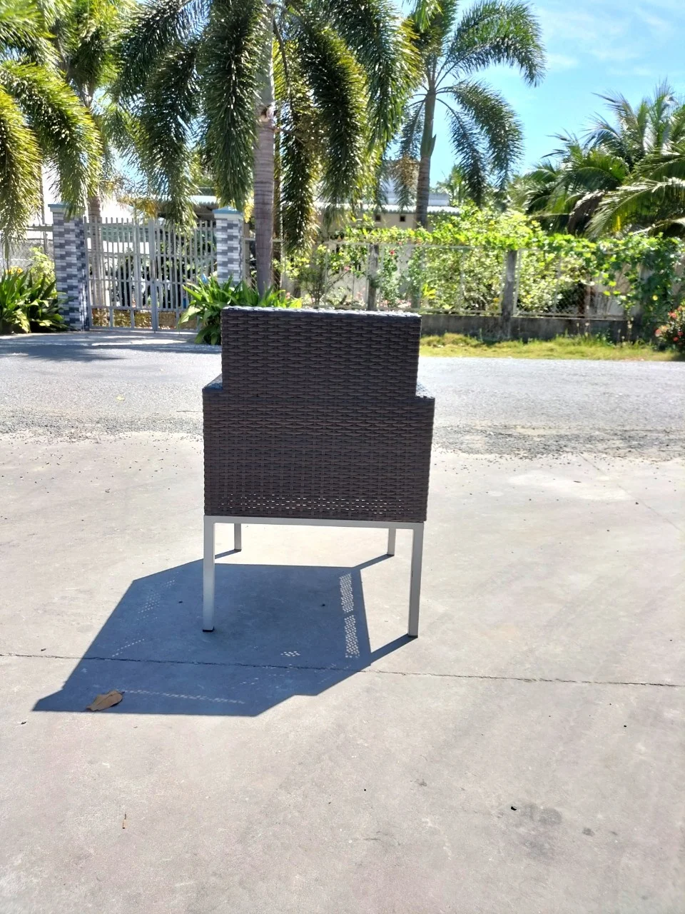 PRCF-174 Outdoor Coffee wicker rattan furniture factory leisure relaxing seating outdoor garden sets Dining set whole sale