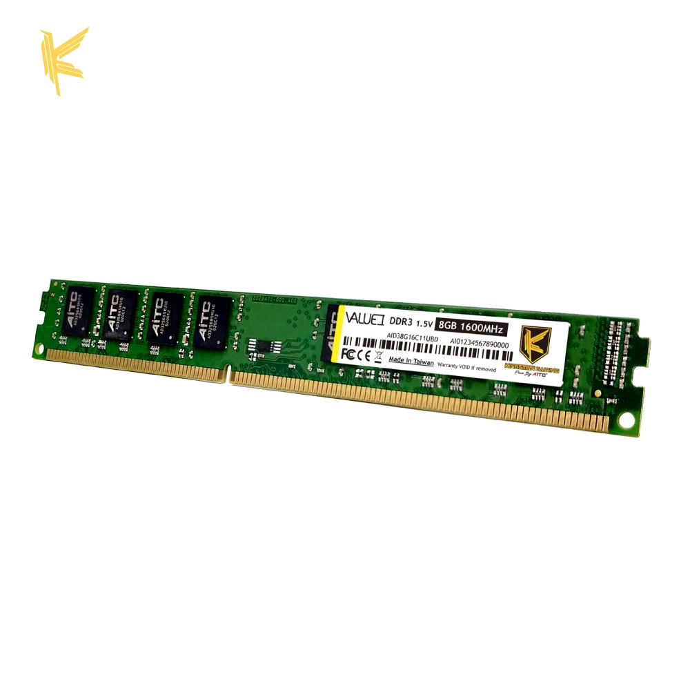 [AITC] 1600MHz 8GB PC3 12800 long dimm memoria ram