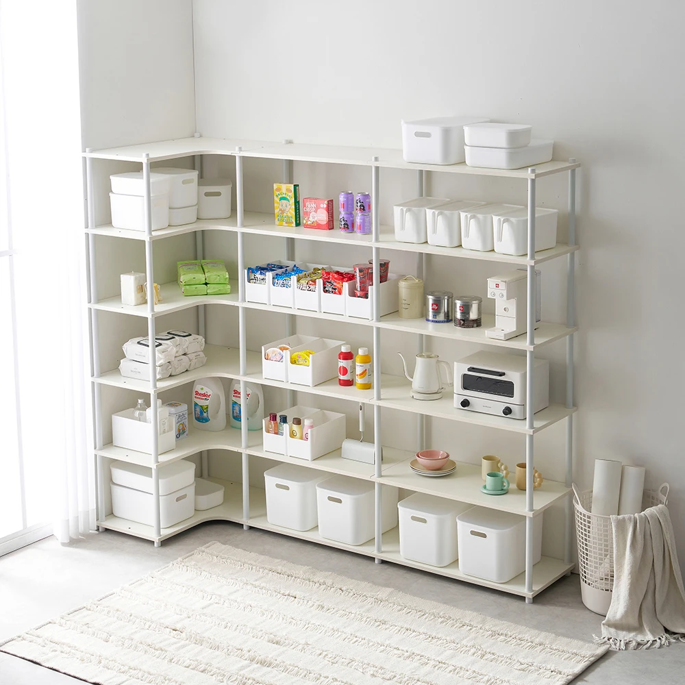 Growing Shelf Corner Set system various purposes versatile multipurpose pantry living room bedroom dining room modular DIY