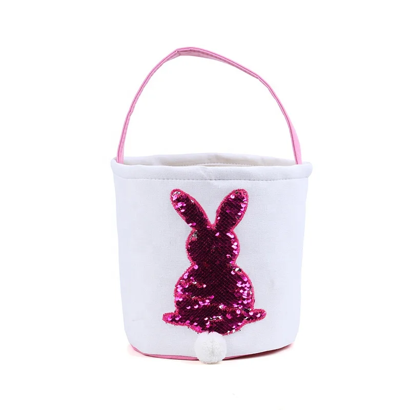 Easter 2022 For New Canvas Bag DIY Lilly Rabbit Ears Decoration Gift Bunny Bag Easter Bucket Of Easter Basket