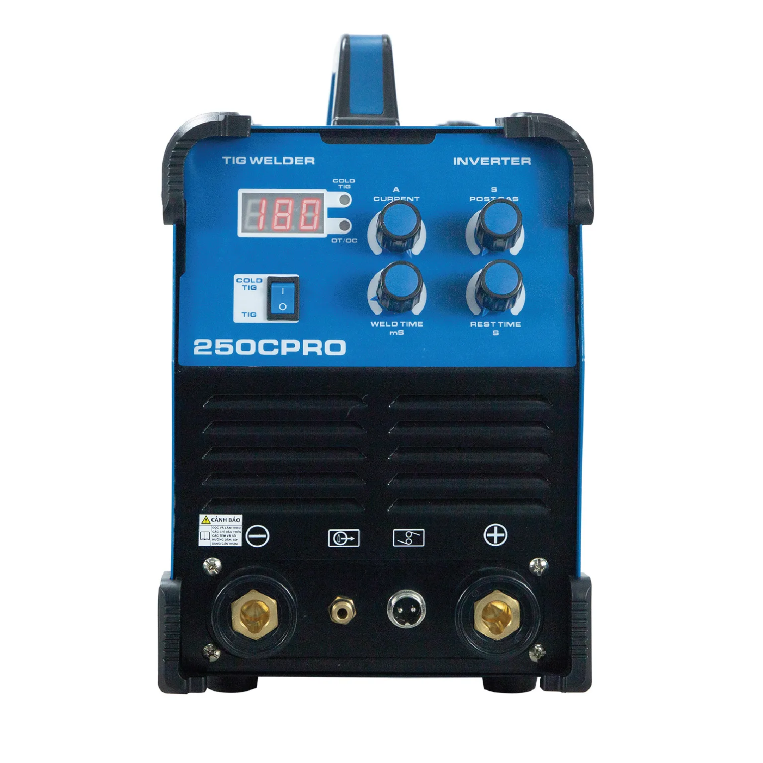Vietnam-Made Powerfull 250A HKTIG250CPRO Inverter Cold TIG DC Arc Welder Stainless Steel Copper Portable IGBT 220V New Condition