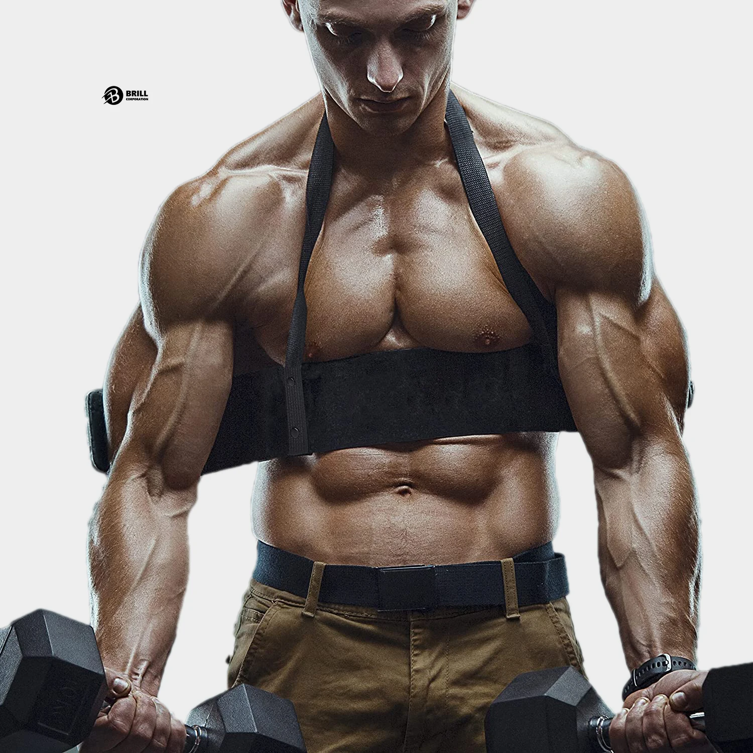 Arm Blaster Barbell Workout Customized Design Bodybuilding Heavy Duty Unisex Arm Blaster Strength Biceps Muscle